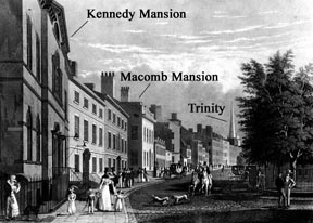 Broad Way from the Bowling Green, prob. 1826 [click to enlarge]